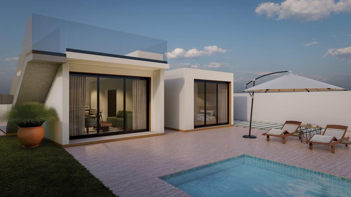 Ibizan-Style Villa in a Tranquil Spanish Village