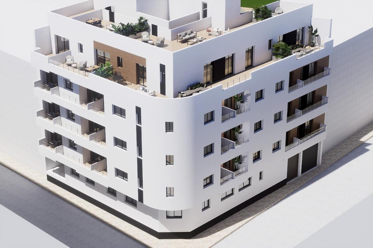 New Build Apartments in the Centre of Torrevieja Near Playa del Cura