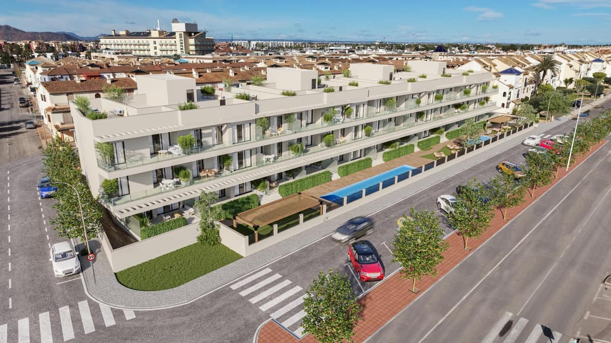 New Build Apartments 250 m from Los Narejos Beach in Los Alcazares