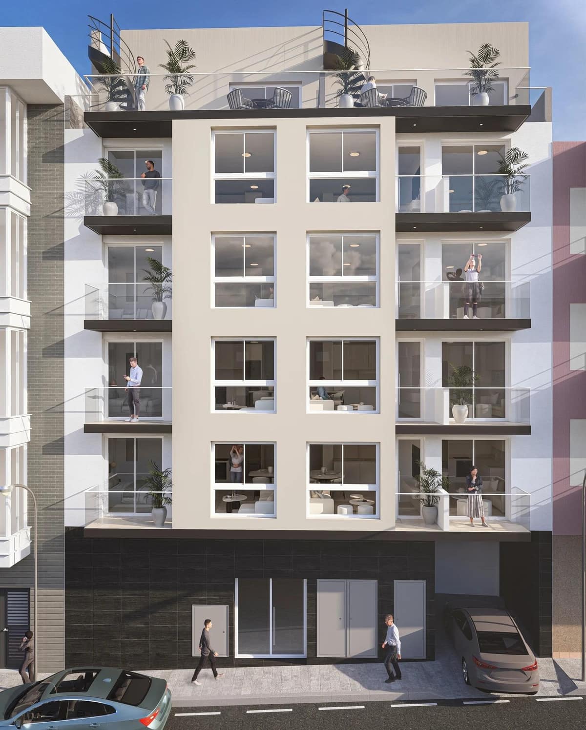 New Build Studios and Apartments in Central Torrevieja Near the Beach