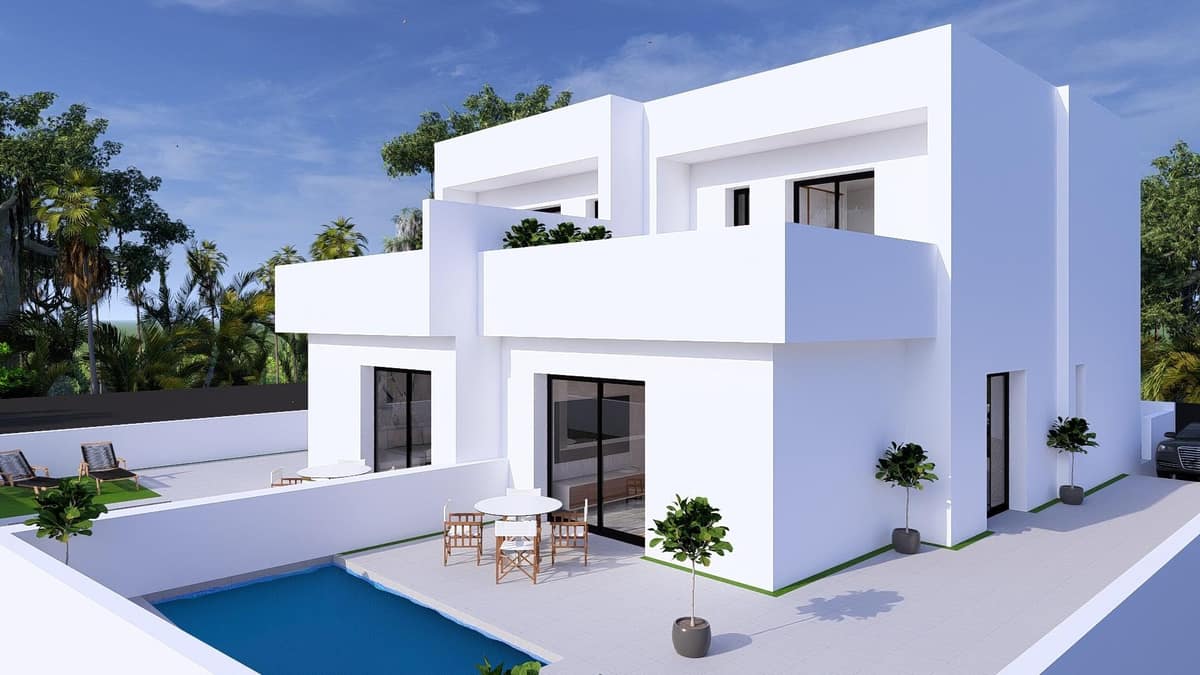 New-build semi-detached villas with private swimming pools in Daya Nueva, Costa Blanca