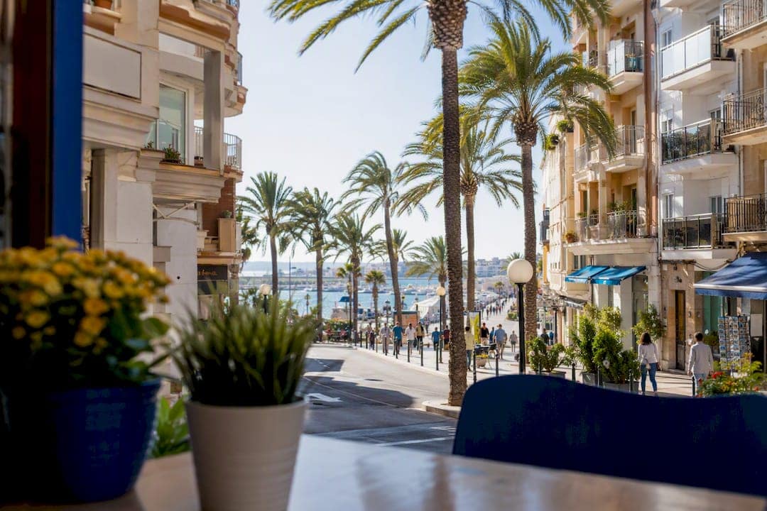 Coastal corridor townscape in Costa Blanca