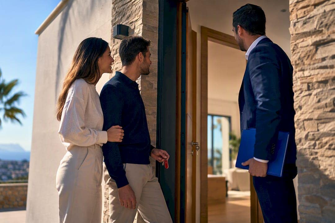 Buyers viewing a Costa Blanca property