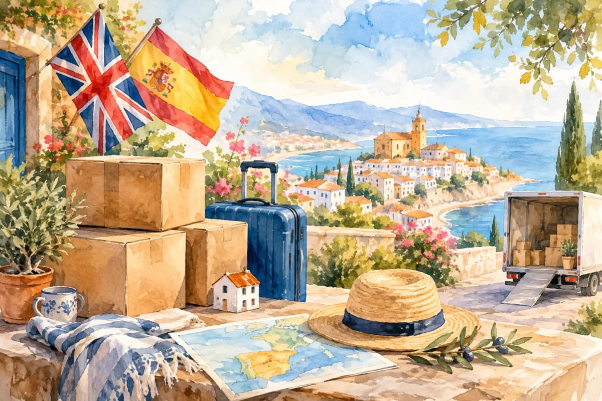Moving Costs to Spain Checklist for UK Buyers