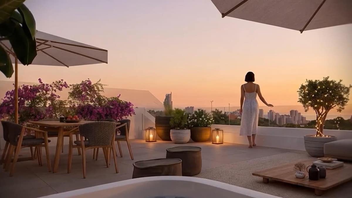 2-bedroom penthouse in Finestrat